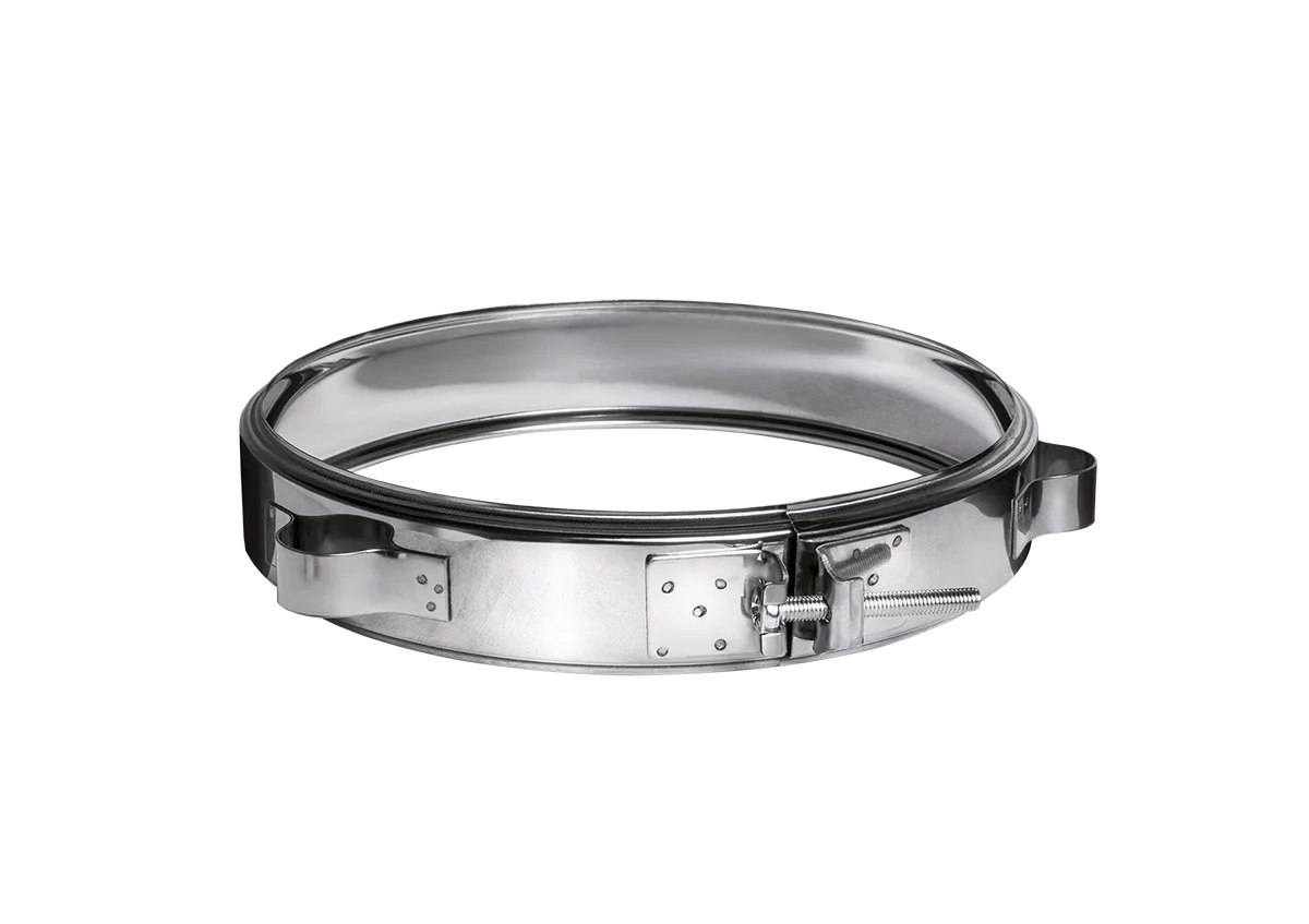 Хомут обжимной под растяжку Ferrum (430/0,5 мм) D280 (для сэндвича)